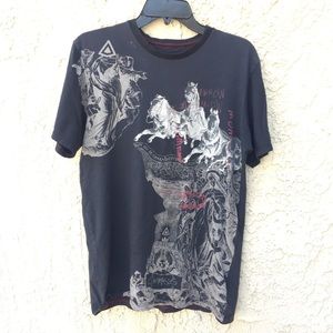 Vintage Worn Out Edgy Punk Graphic Tee